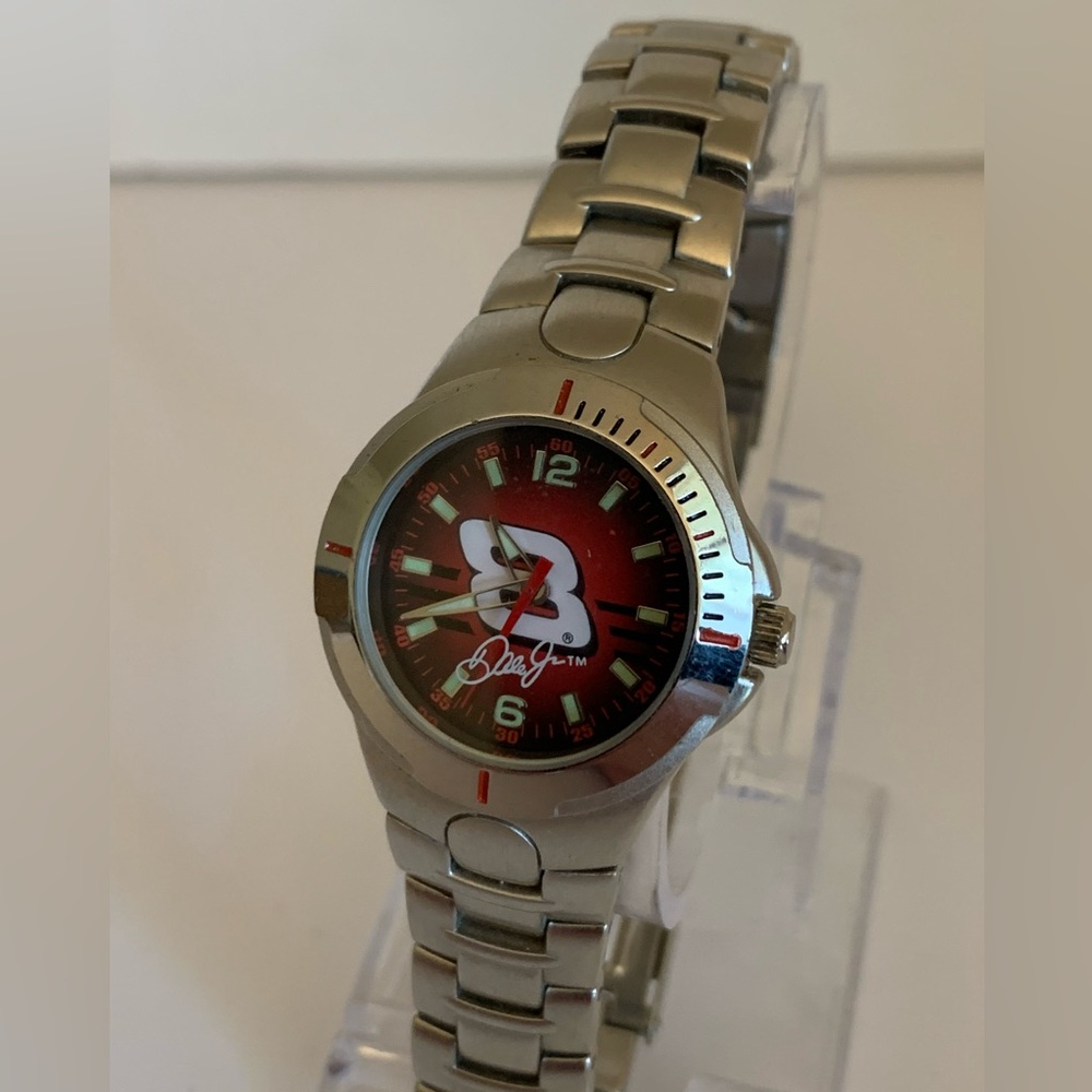 VINTAGE NASCAR WATCH Dale Earnhardt Jr #8 06 100ft WR NEW BATTERY STAINLESS STEE